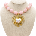 Rose Heart Necklace