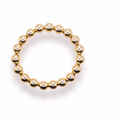 10MM Gold Beaded Bracelet